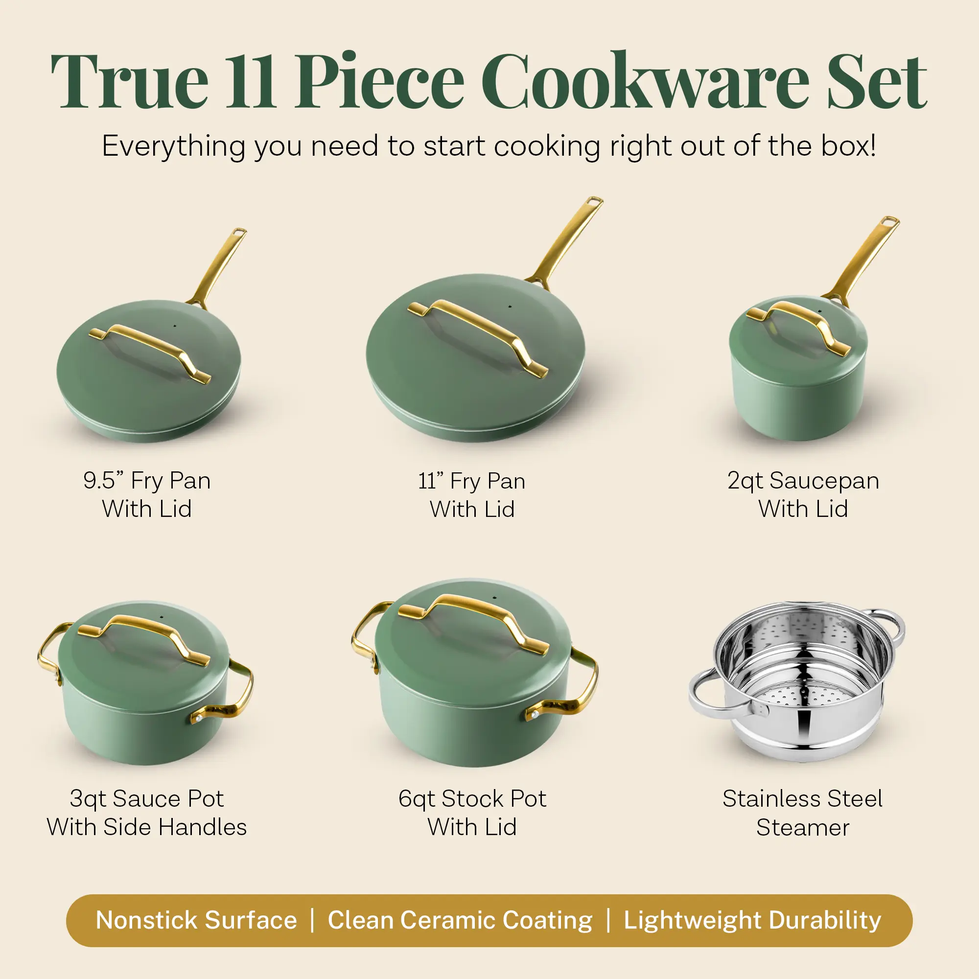 Gotham Steel Modern Collection 11-Piece Cookware Set - Image 15