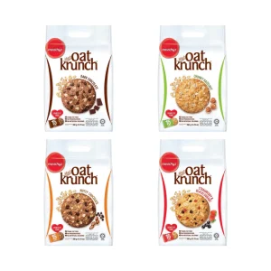 Munchy's Oat Krunch Cookies Assorted (3 Bags x 390g) (Dark Choco/Strawberry Blackcurrant/Nutty Choco)