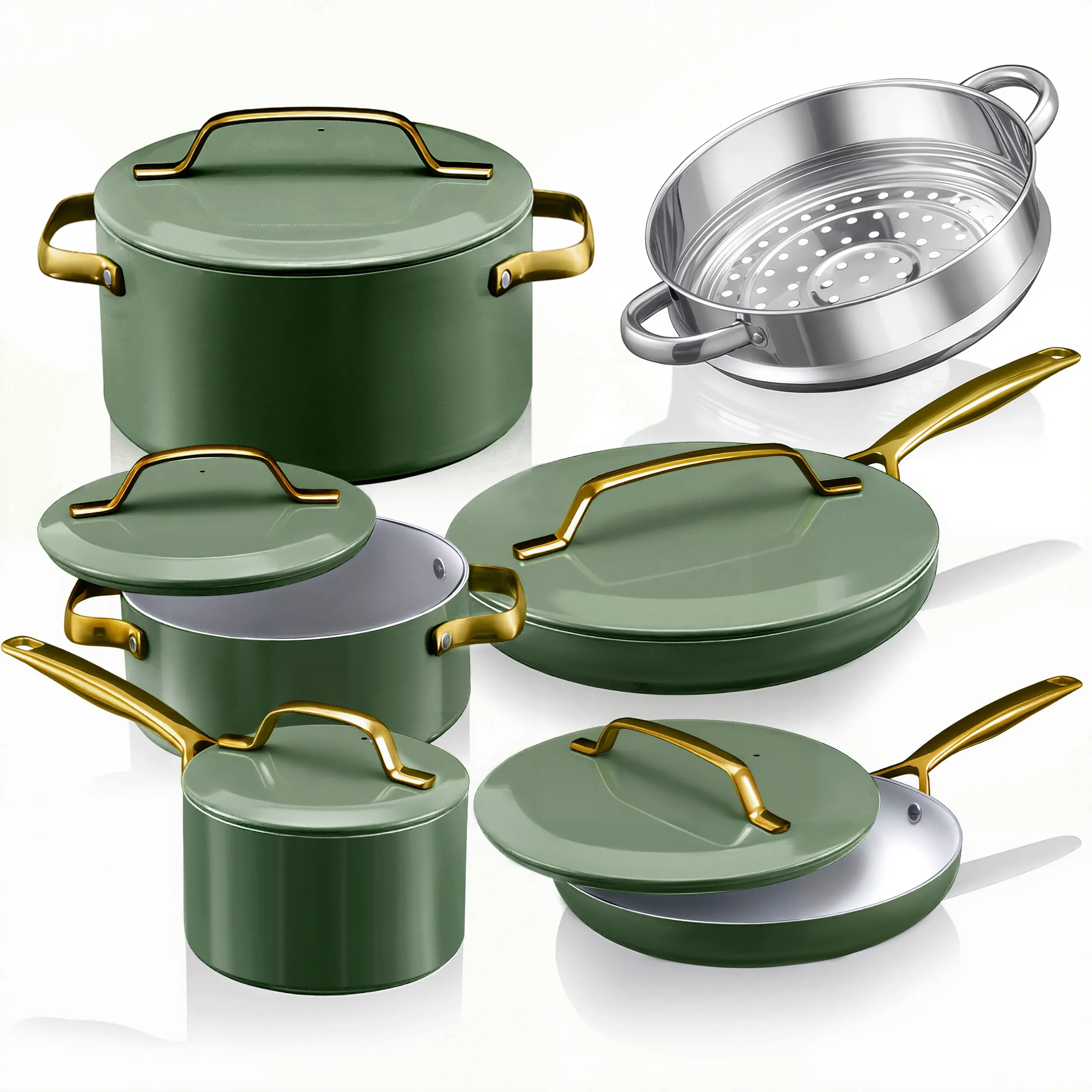 Gotham Steel Modern Collection 11-Piece Cookware Set - Image 12