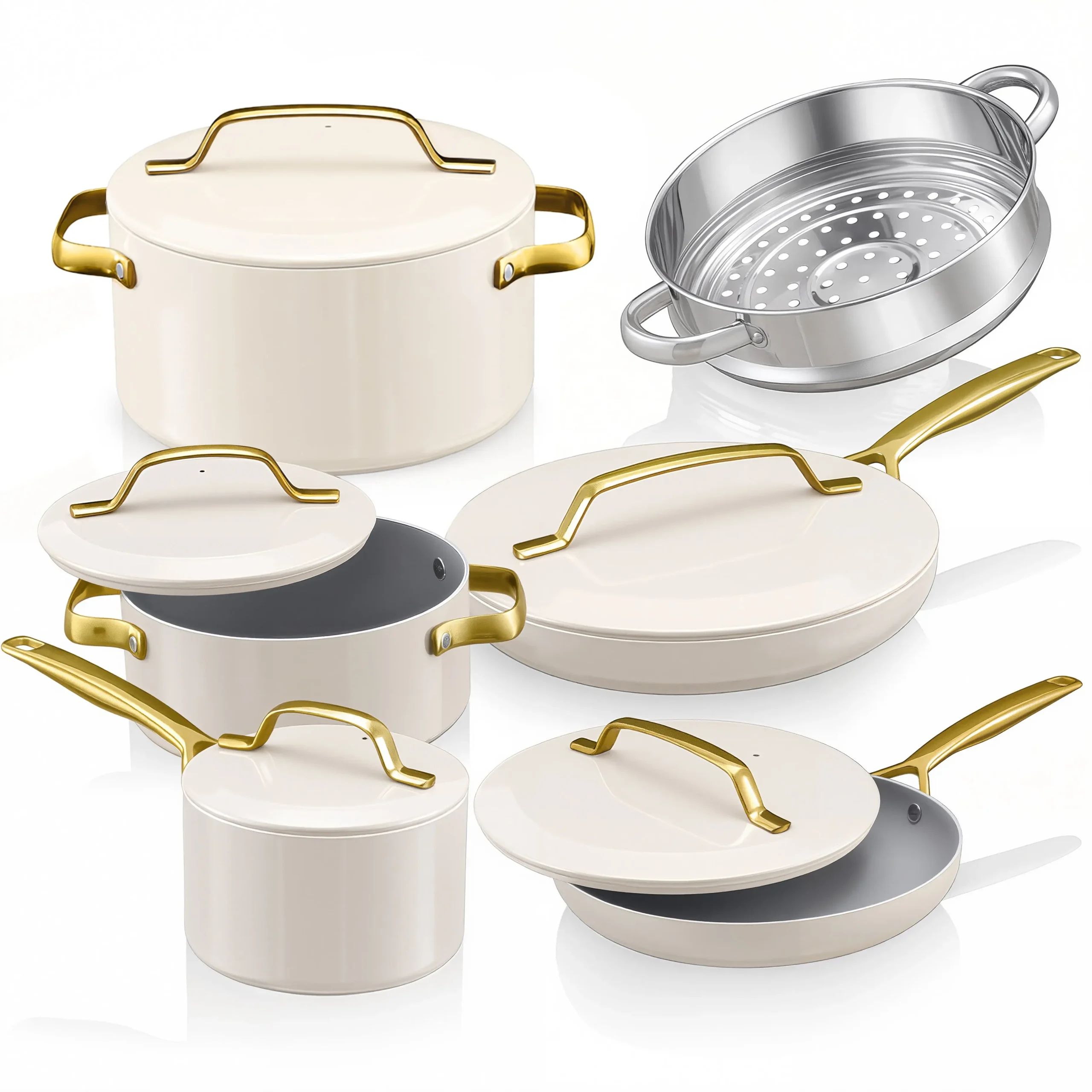Gotham Steel Modern Collection 11-Piece Cookware Set - Image 6