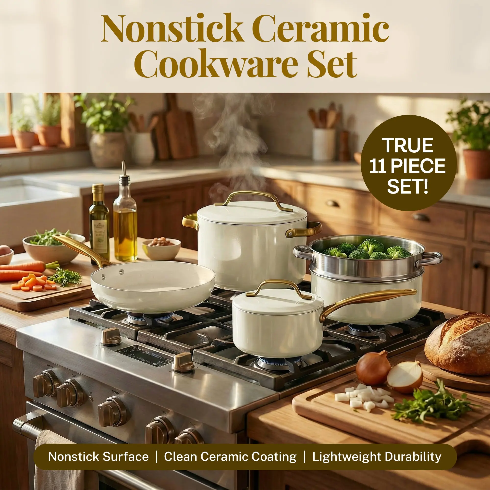 Gotham Steel Modern Collection 11-Piece Cookware Set - Image 11