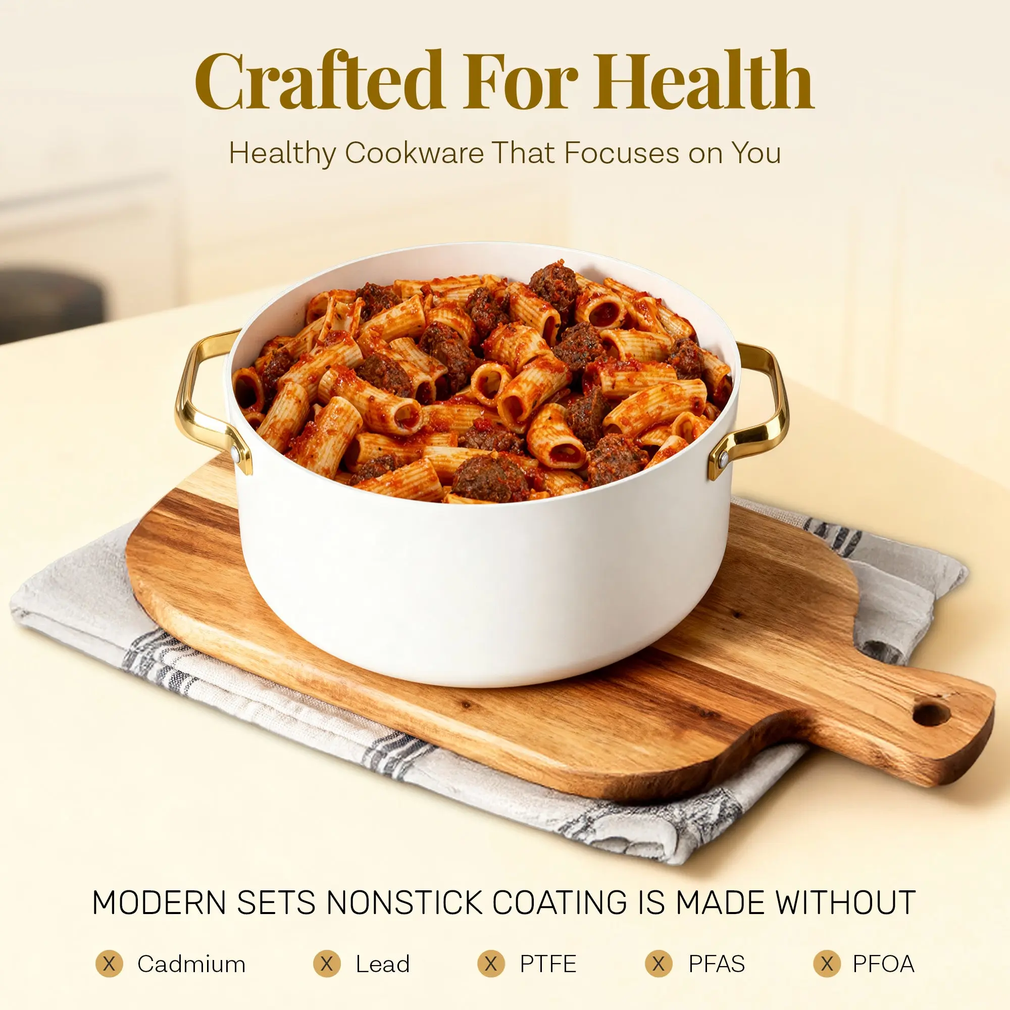 Gotham Steel Modern Collection 11-Piece Cookware Set - Image 7