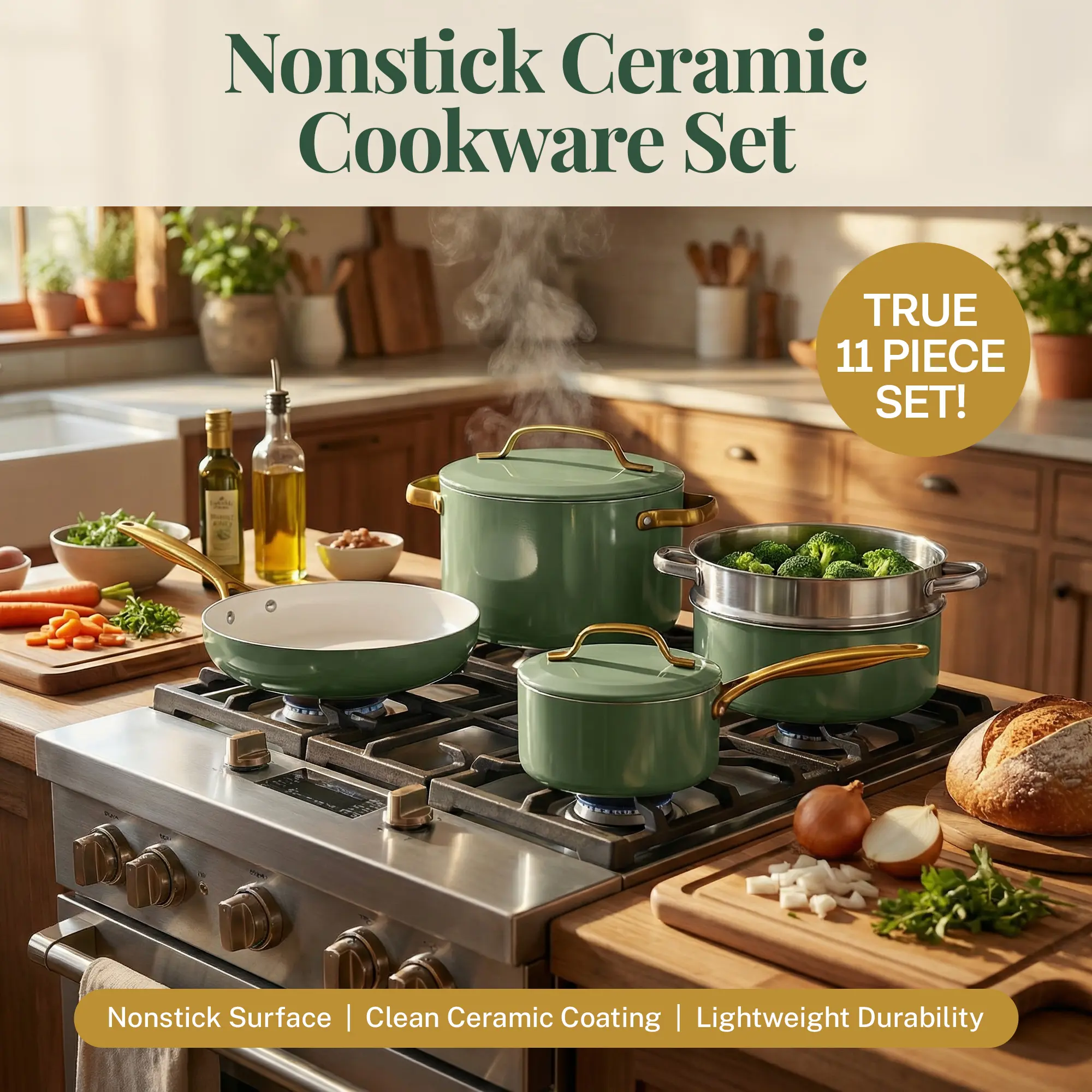 Gotham Steel Modern Collection 11-Piece Cookware Set - Image 14