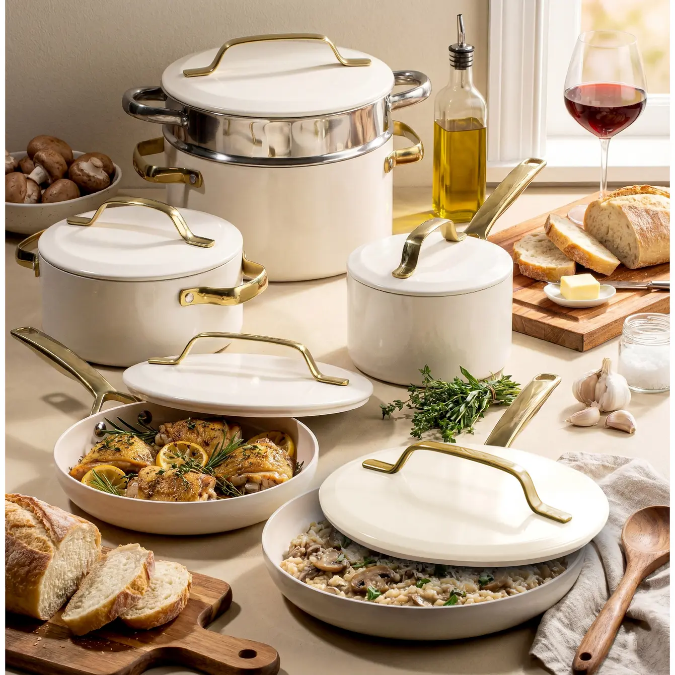 Gotham Steel Modern Collection 11-Piece Cookware Set