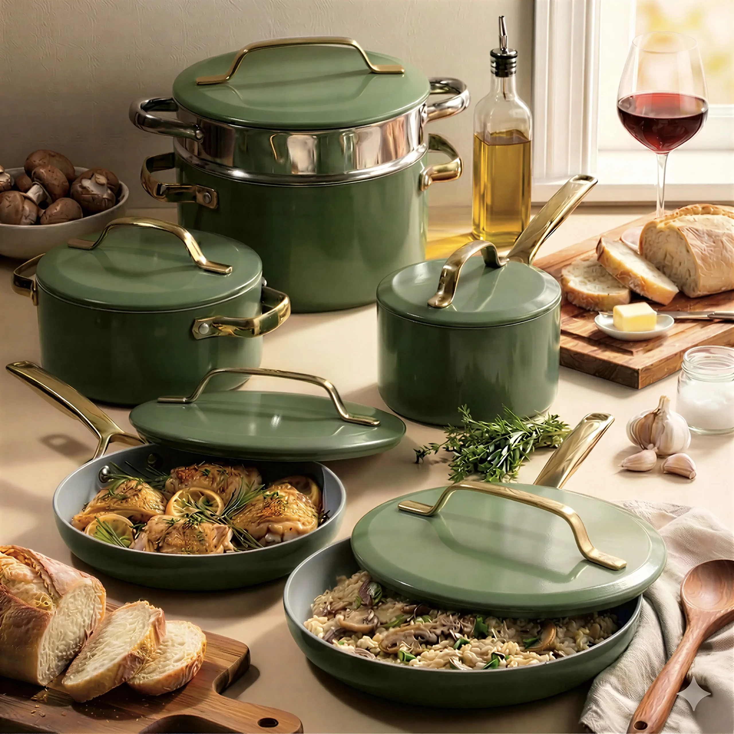 Gotham Steel Modern Collection 11-Piece Cookware Set - Image 13